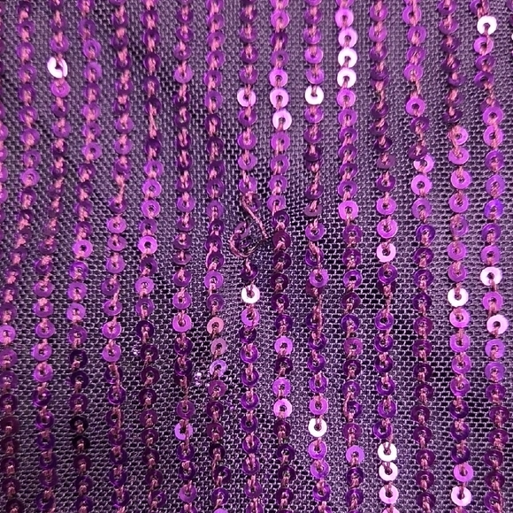 Grace Karin Sparkling Purple Halter Blouse - Picture 4 of 7